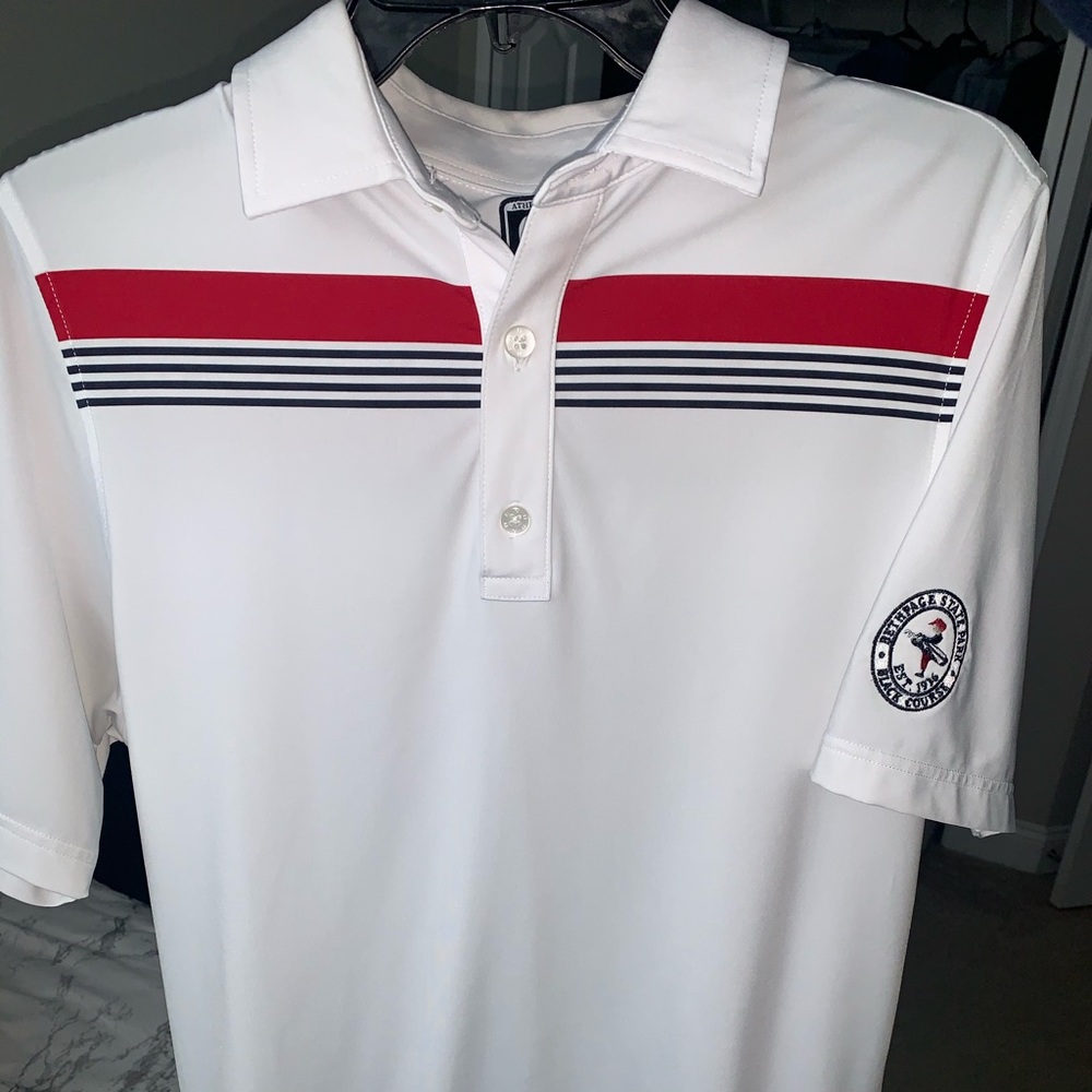 Only worn once; Bethpage black course golf polo